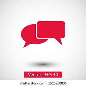 Chat, talk icon vector illustration EPS10. Communication concept