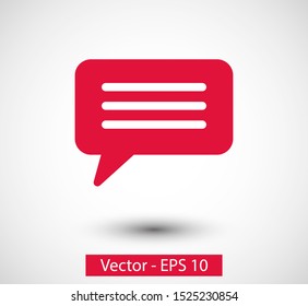 Chat, talk icon vector illustration EPS10. Communication concept