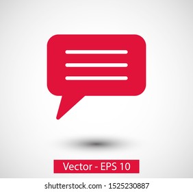 Chat, talk icon vector illustration EPS10. Communication concept