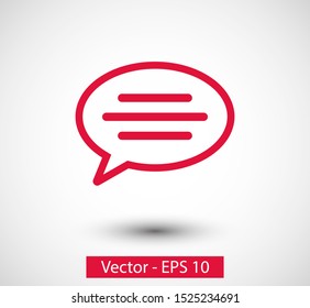 Chat, talk icon vector illustration EPS10. Communication concept