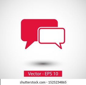 Chat, talk icon vector illustration EPS10. Communication concept