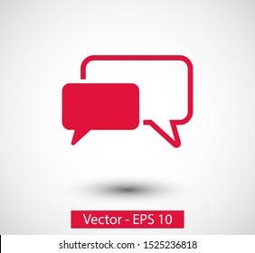 Chat, talk icon vector illustration EPS10. Communication concept
