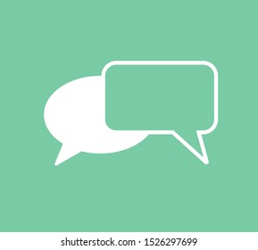 Chat, talk icon vector illustration EPS10. Communication concept