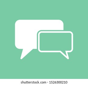Chat, talk icon vector illustration EPS10. Communication concept