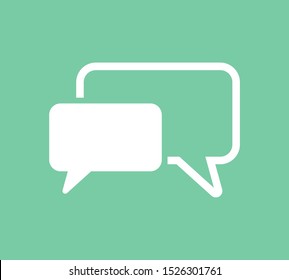 Chat, talk icon vector illustration EPS10. Communication concept
