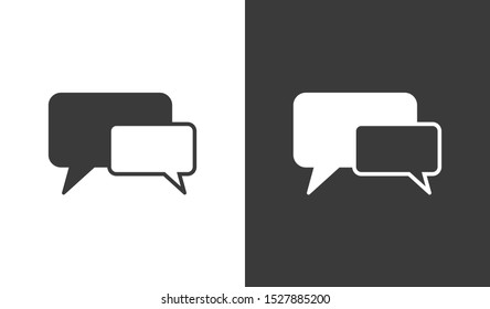 Chat, talk icon vector illustration EPS10. Communication concept