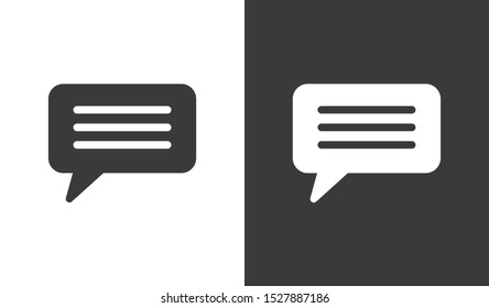 Chat, talk icon vector illustration EPS10. Communication concept