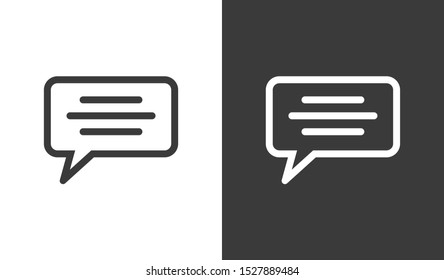 Chat, talk icon vector illustration EPS10. Communication concept
