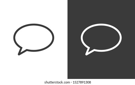 Chat, talk icon vector illustration EPS10. Communication concept