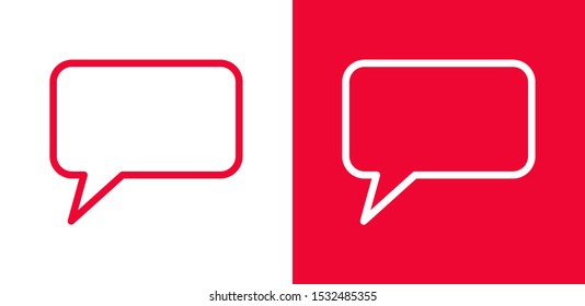 Chat, talk icon vector illustration EPS10. Communication concept