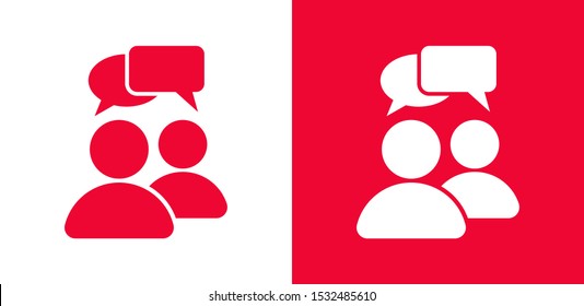 Chat, talk icon vector illustration EPS10. Communication concept