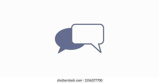 Chat, talk icon vector illustration EPS10. Communication concept