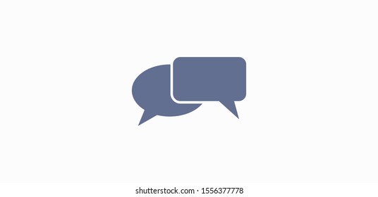 Chat, talk icon vector illustration EPS10. Communication concept