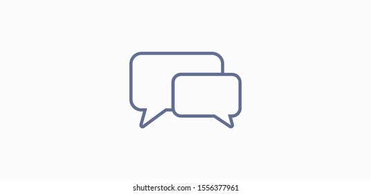 Chat, talk icon vector illustration EPS10. Communication concept