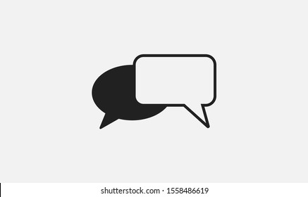 Chat, talk icon vector illustration EPS10. Communication concept