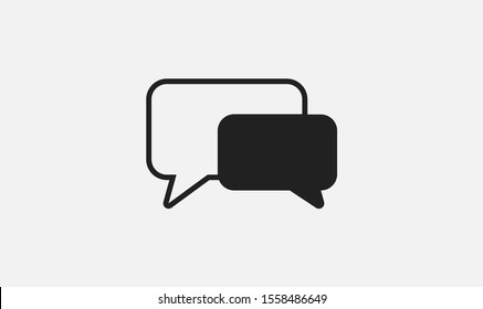 Chat, talk icon vector illustration EPS10. Communication concept