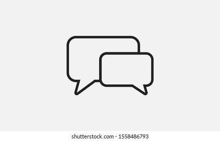 Chat, talk icon vector illustration EPS10. Communication concept