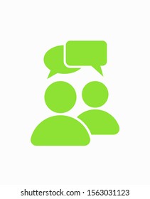 Chat, talk icon vector illustration EPS10. Communication concept