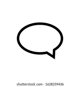 Chat, talk icon vector illustration with a white background