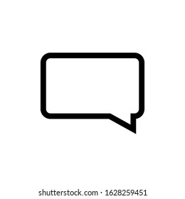 Chat, talk icon vector illustration with a white background