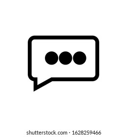 Chat, talk icon vector illustration with a white background