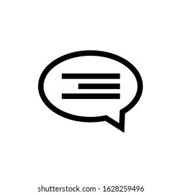 Chat, talk icon vector illustration with a white background