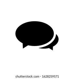 Chat, talk icon vector illustration with a white background
