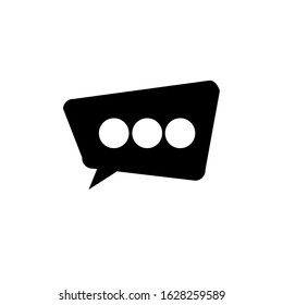 Chat, talk icon vector illustration with a white background