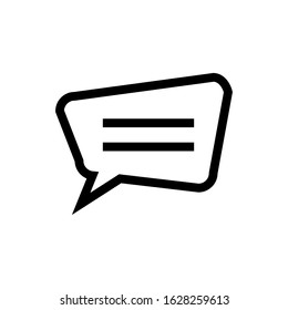 Chat, talk icon vector illustration with a white background