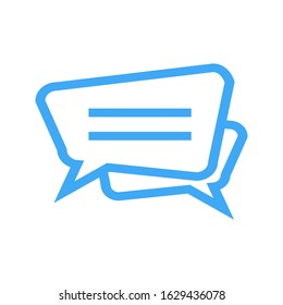 Chat, talk icon vector illustration with a white background