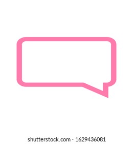 Chat, talk icon vector illustration with a white background