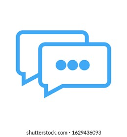 Chat, talk icon vector illustration with a white background