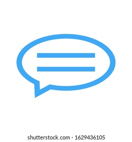 Chat, talk icon vector illustration with a white background