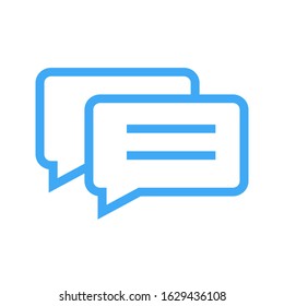 Chat, talk icon vector illustration with a white background