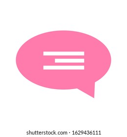 Chat, talk icon vector illustration with a white background