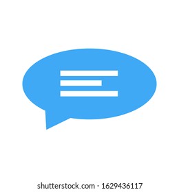 Chat, talk icon vector illustration with a white background