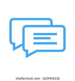 Chat, talk icon vector illustration with a white background
