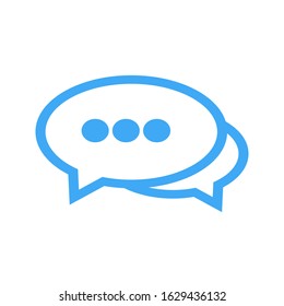 Chat, talk icon vector illustration with a white background