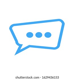 Chat, talk icon vector illustration with a white background