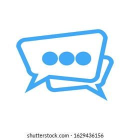 Chat, talk icon vector illustration with a white background