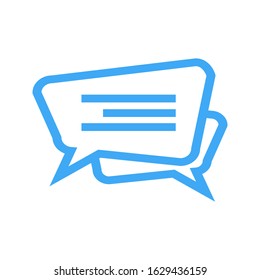 Chat, talk icon vector illustration with a white background