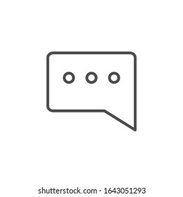 Chat talk icon vector illustration EPS10 Communication outline style