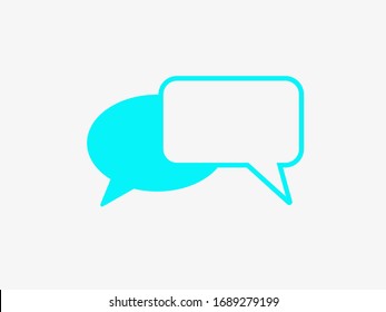 Chat, talk icon vector illustration EPS10. Communication concept