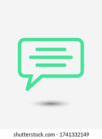 Chat, talk icon vector illustration EPS10. Communication concept