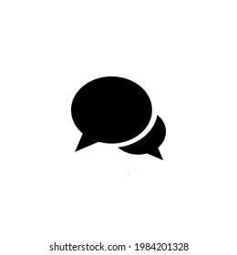 Ilustración del vector de icono de charla con fondo blanco