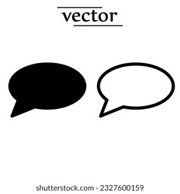 Chat, talk icon vector illustration flat design on white background..eps