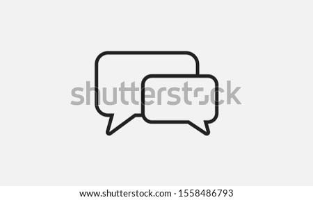 Chat, talk icon vector illustration EPS10. Communication concept