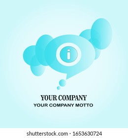 logo creativo de chat o de charla y diseño creativo colorido