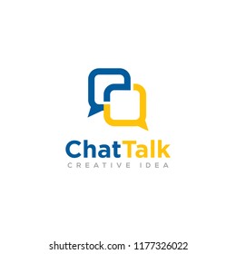 Chat Talk logo and icon template
