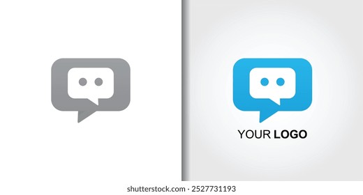 chat talk logo set template